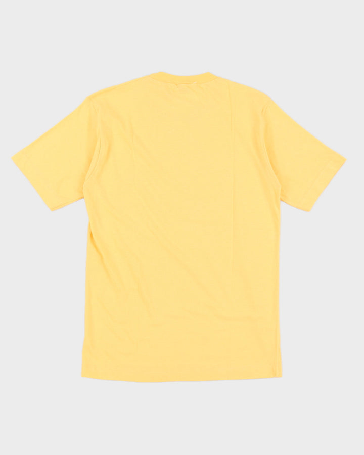 Vintage 70s Benetton Yellow T-Shirt Deadstock With Tags - S
