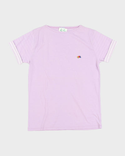 Vintage 70s Fruit Of The Loom Purple T-Shirt Deadstock With Tags - M