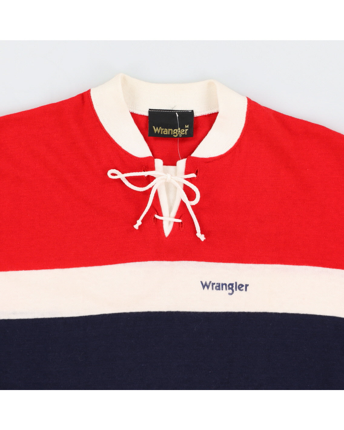 Vintage 70s Wrangler Blue / Red T-Shirt - S