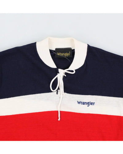 Vintage 70s Wrangler Blue / Red T-Shirt - S