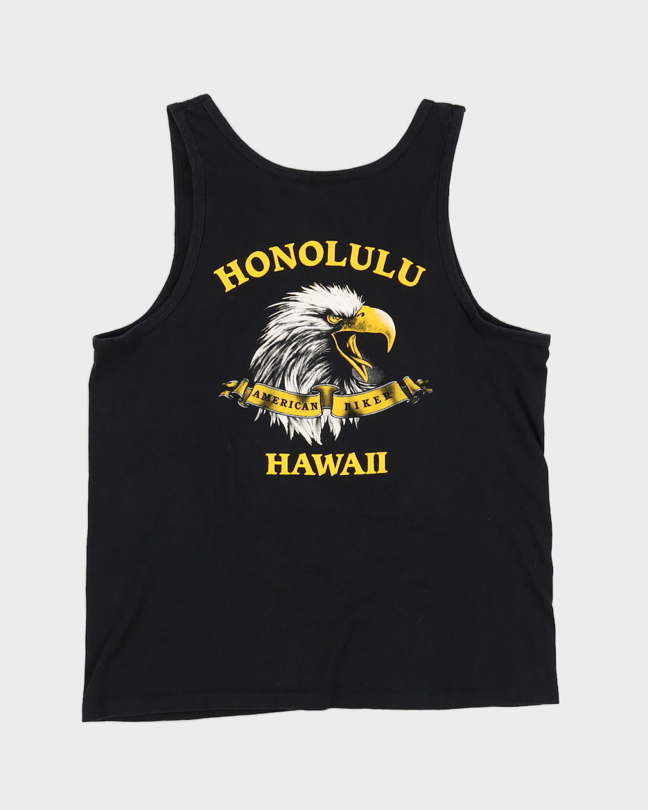 Vintage 1990 Harley Davidson Honolulu Hawaii Black Vest - M