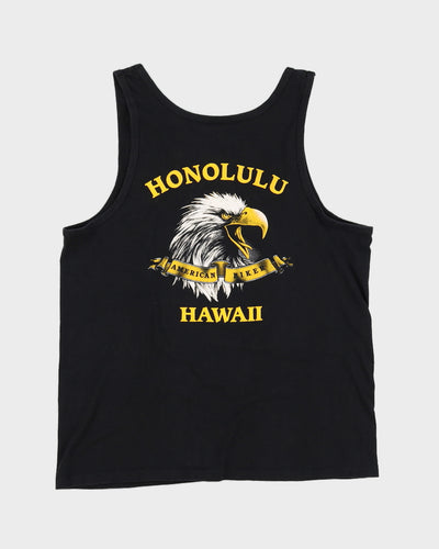 Vintage 1990 Harley Davidson Honolulu Hawaii Black Vest - M