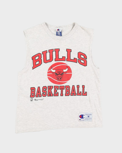 Vintage 90s NBA Champion Chicago Bulls Grey Vest - M