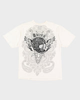 Y2K 00s Avirex Embroidered Skull T-Shirt - L/XL