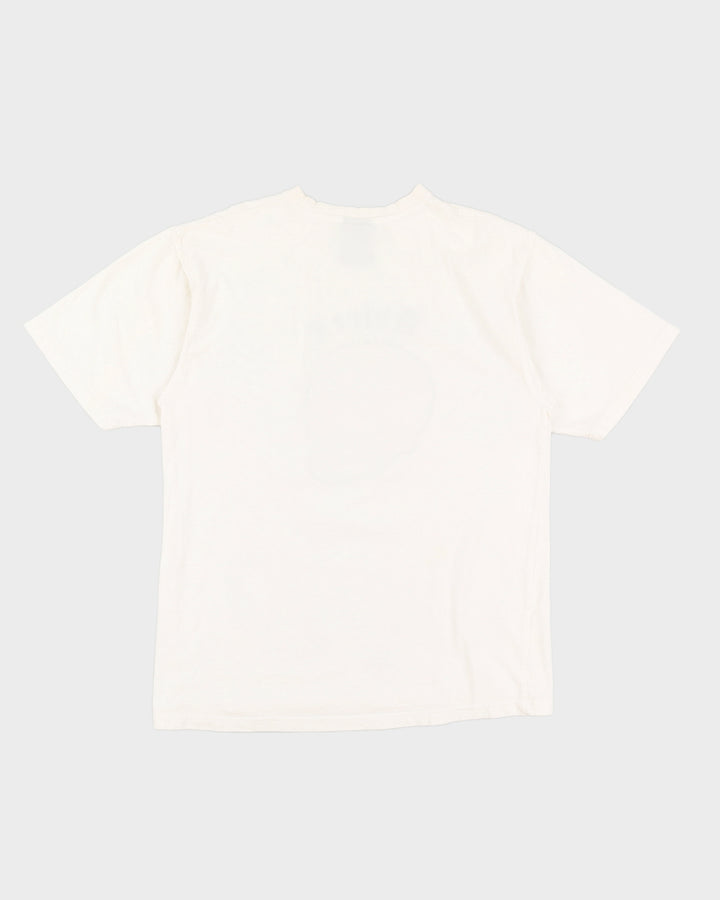 Y2K 00s Avirex Embroidered Skull T-Shirt - L/XL