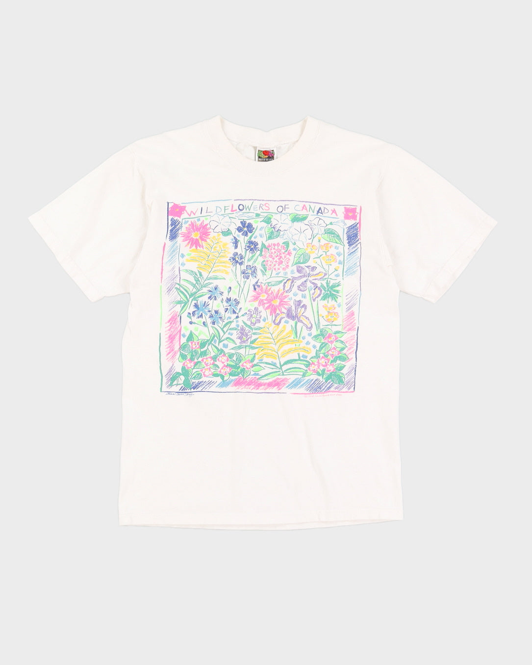 Vintage 90s Wildflowers Of Canada T-Shirt - S