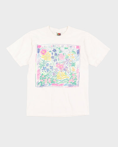 Vintage 90s Wildflowers Of Canada T-Shirt - S