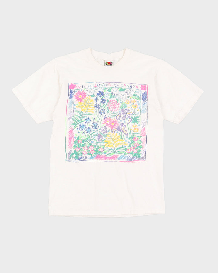 Vintage 90s Wildflowers Of Canada T-Shirt - S