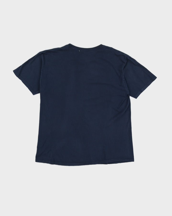00s Dc Shoe Co Blue Navy Printed T-Shirt - M