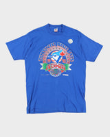 Vintage 1992 MLB Fruit Of The Loom Toronto Blue Jays World Series Blue Single Stitch T-Shirt - L
