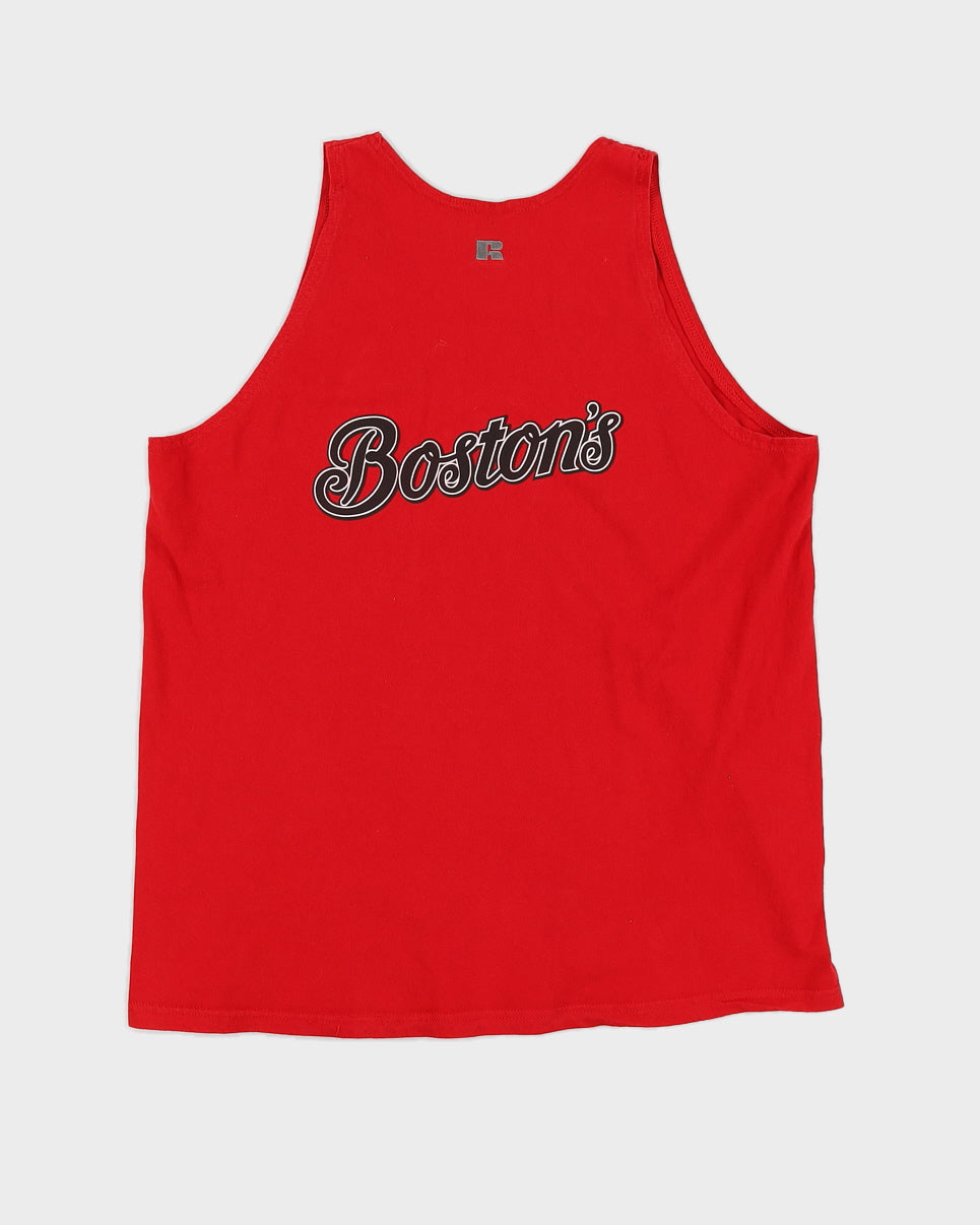 Vintage 90s Russell Athletics Boston's Red Singlet - L