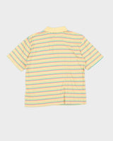 Vintage 90s Nick Faldo x Pringle Sports Stripe Polo Shirt - M