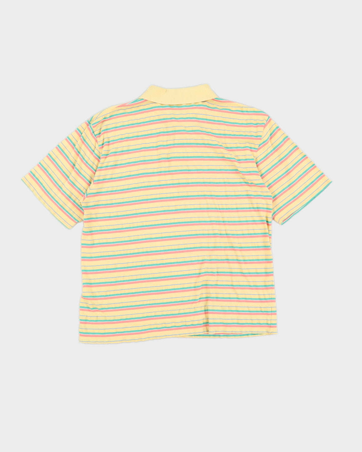 Vintage 90s Nick Faldo x Pringle Sports Stripe Polo Shirt - M
