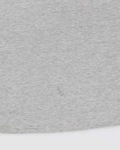 Vintage 00s Fila Grey Marled T-Shirt - XL