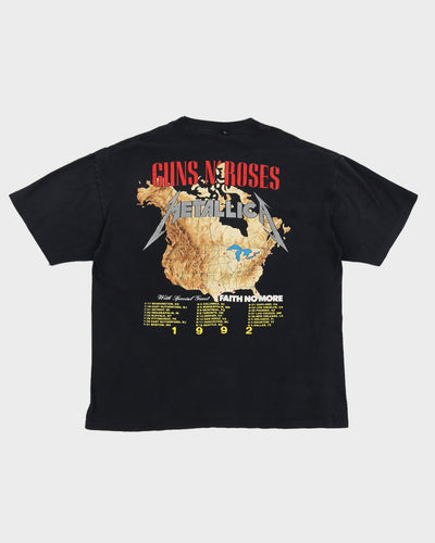 Vintage 1992 Guns N’ Roses Metallica Tour T-Shirt - XL