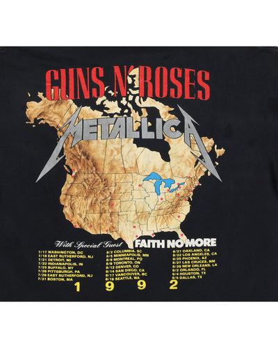 Vintage 1992 Guns N’ Roses Metallica Tour T-Shirt - XL