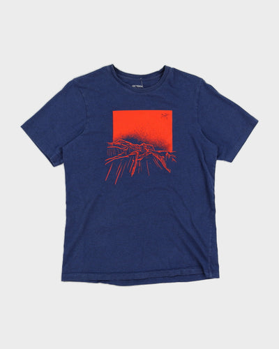 Arc'teryx Navy Mountain Print T-Shirt - M