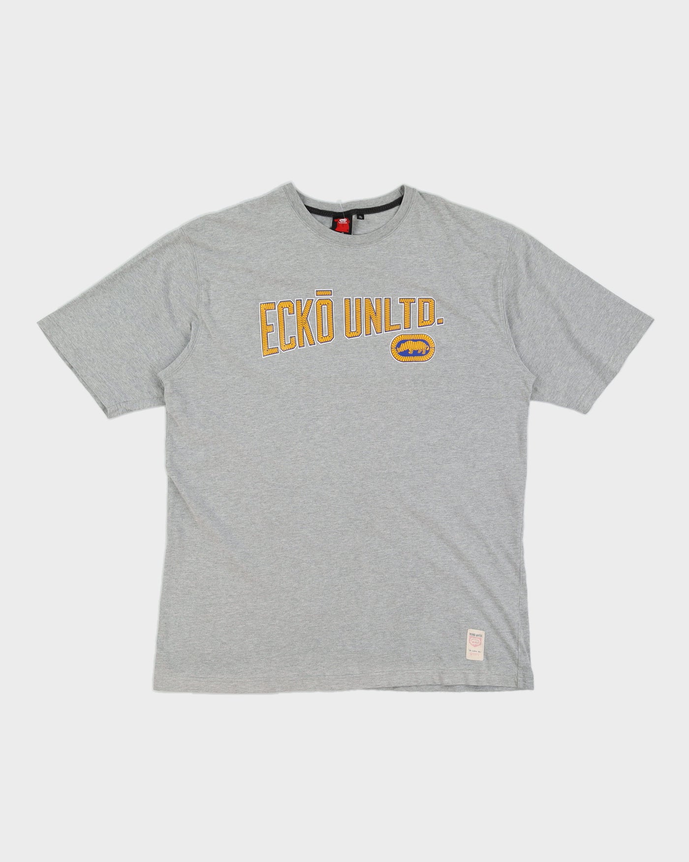 Vintage 00s Ecko Unltd Grey Marled T-Shirt - XL