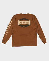 Dark Orange Carhartt Long Sleeved T-Shirt - XL