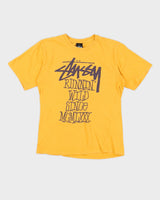 Stussy Yellow Runnin' Wild Since MCMLXXX T-Shirt - S