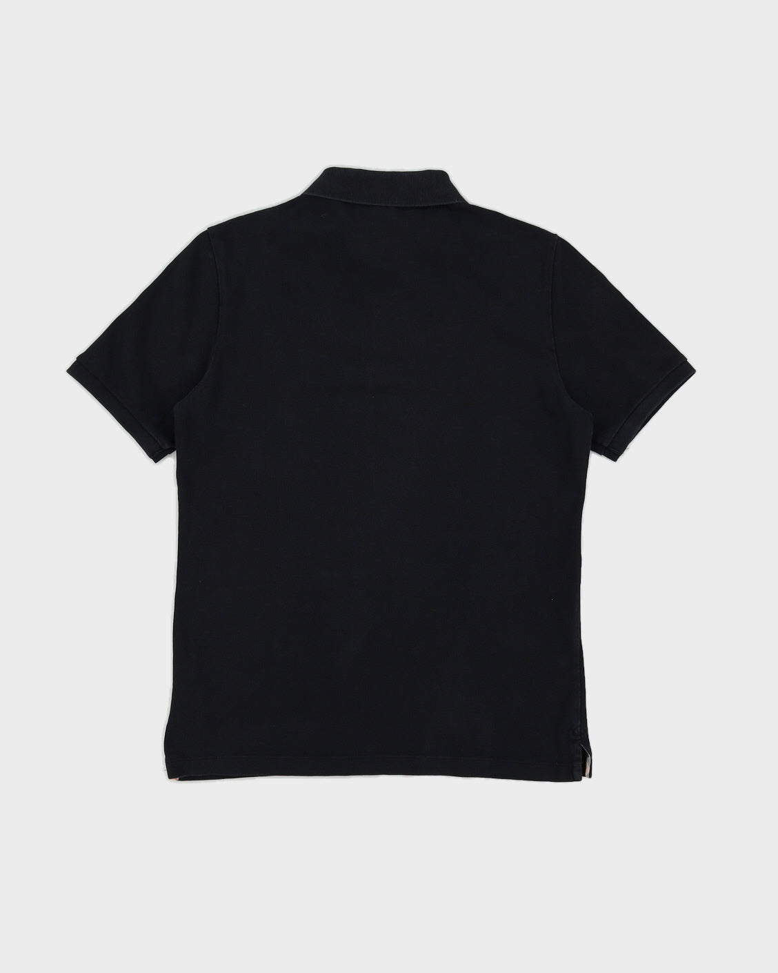 Black Burberry Polo Shirt - M