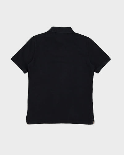 Black Burberry Polo Shirt - M