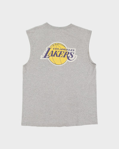 Grey Nike Lakers Basket Ball Sleeveless T-Shirt - M