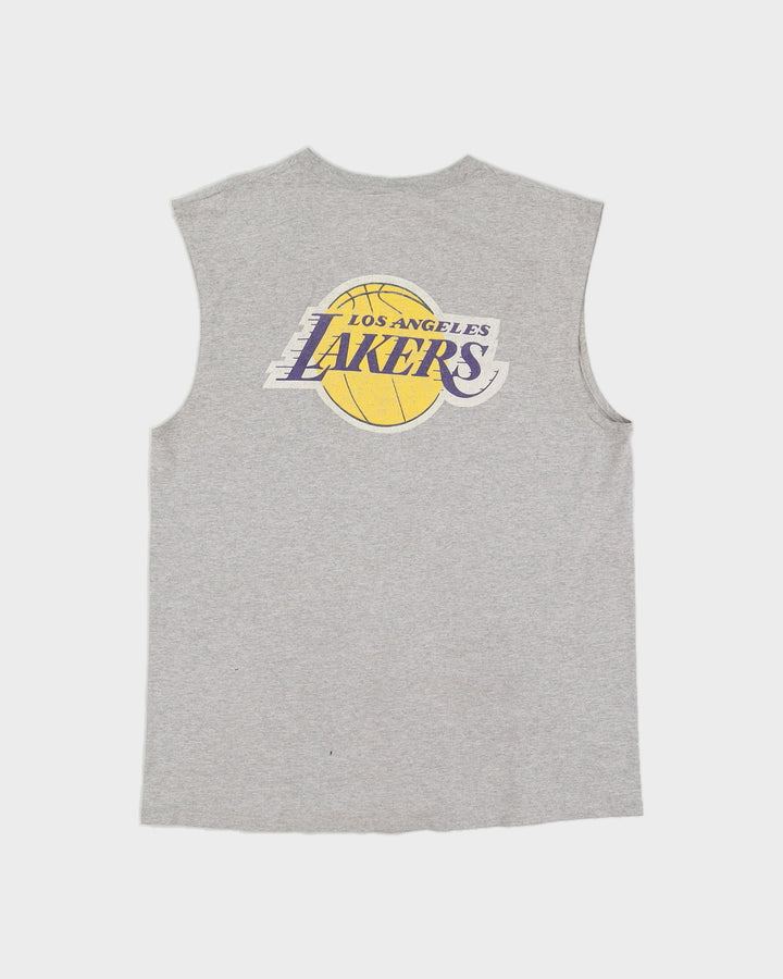 Grey Nike Lakers Basket Ball Sleeveless T-Shirt - M