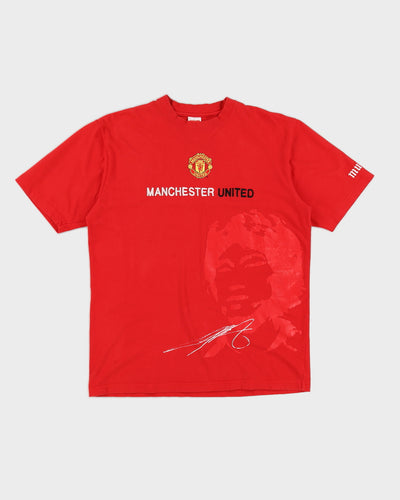 Vintage 00s Manchester United x JS Park #13 T-Shirt - L