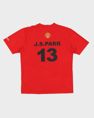 Vintage 00s Manchester United x JS Park #13 T-Shirt - L