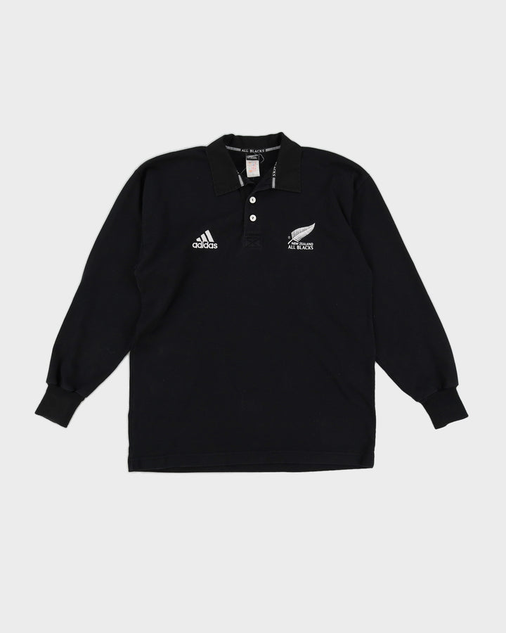Vintage 90s Adidas x All Blacks Polo Shirt - S/M