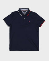 Navy Tommy Hilfiger Polo Shirt - L