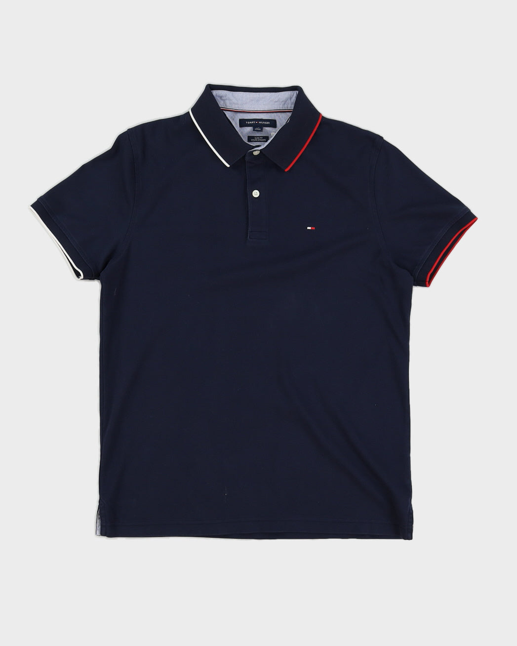 Navy Tommy Hilfiger Polo Shirt - L