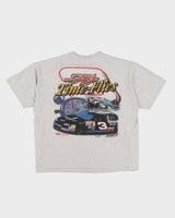 Vintage 90s Nascar Dale Earnhardt "Time Flies" Grey Printed T-Shirt - L
