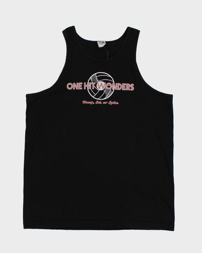 Vintage 90s New Radicals Band "One Hit Wonders" Black Vest - L