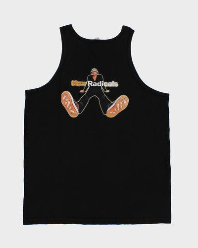 Vintage 90s New Radicals Band "One Hit Wonders" Black Vest - L