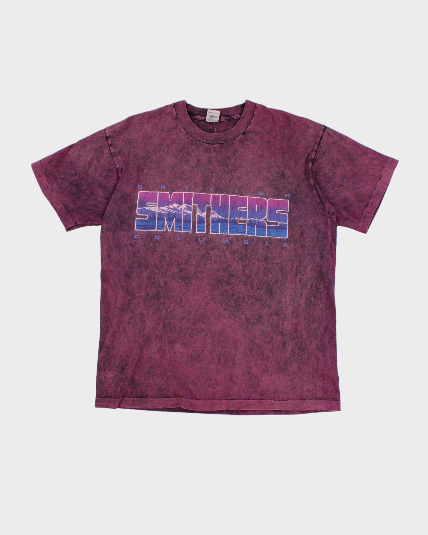 Vintage 90s British Columbia Smithers Purple T-Shirt - M/L