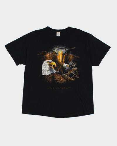 Vintage 00s Alaska Eagle Print T-Shirt - XL