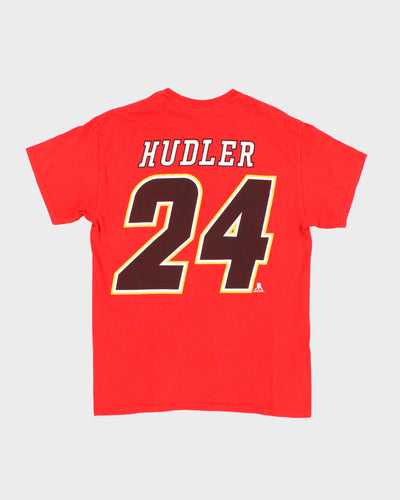 NHL x Calgary Flames #24 Jiří Hudler Graphic T-Shirt - XL