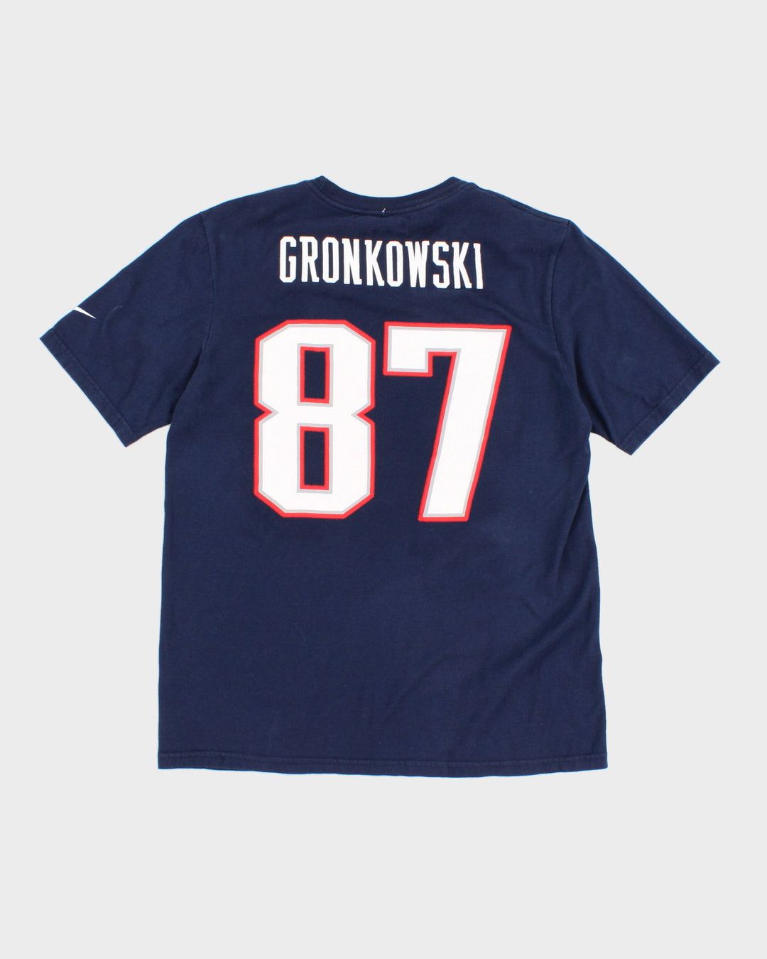 NFL x New England Patriots 87 Rob Gronkowski T Shirt XL Rokit
