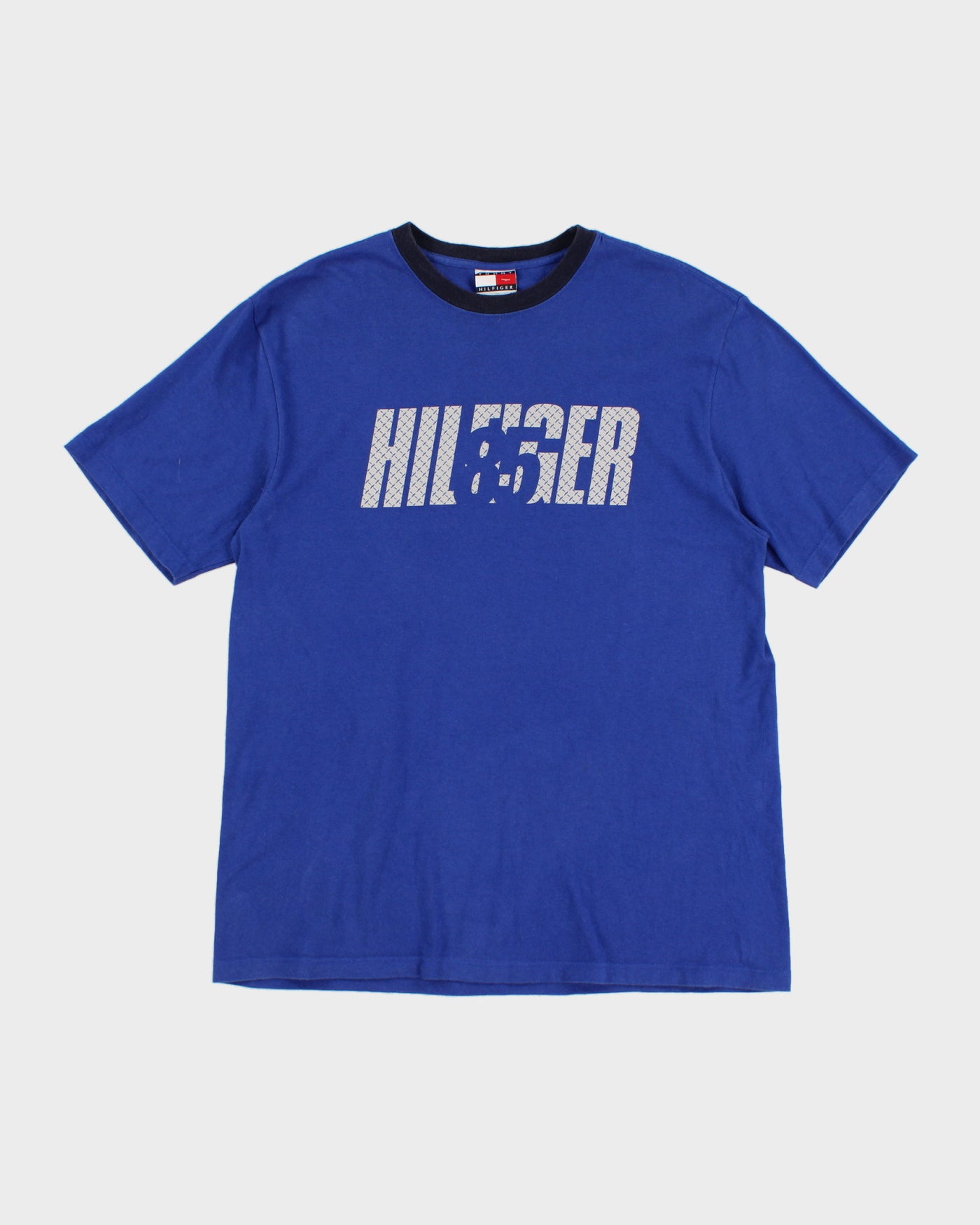 Vintage 00s Tommy Hilfiger Blue T-Shirt - M