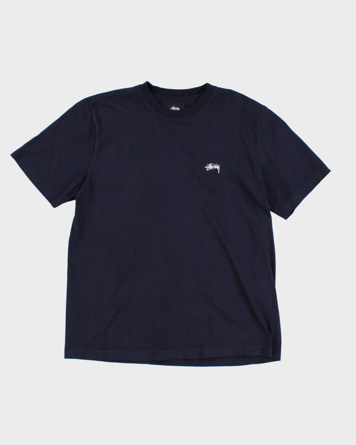 Stussy Navy Oversized T-Shirt - S