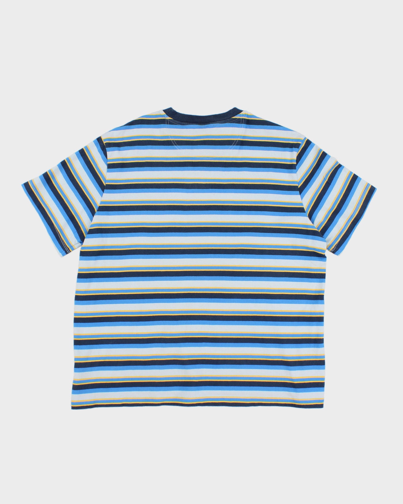 The North Face Blue & Yellow Stripe T-Shirt - XL