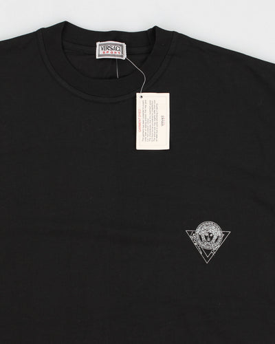 Vintage 90s Versace Sport Black Single Stitch T-Shirt - L