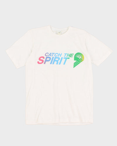 Vintage 90s Catch The Spirit Graphic T-Shirt - M