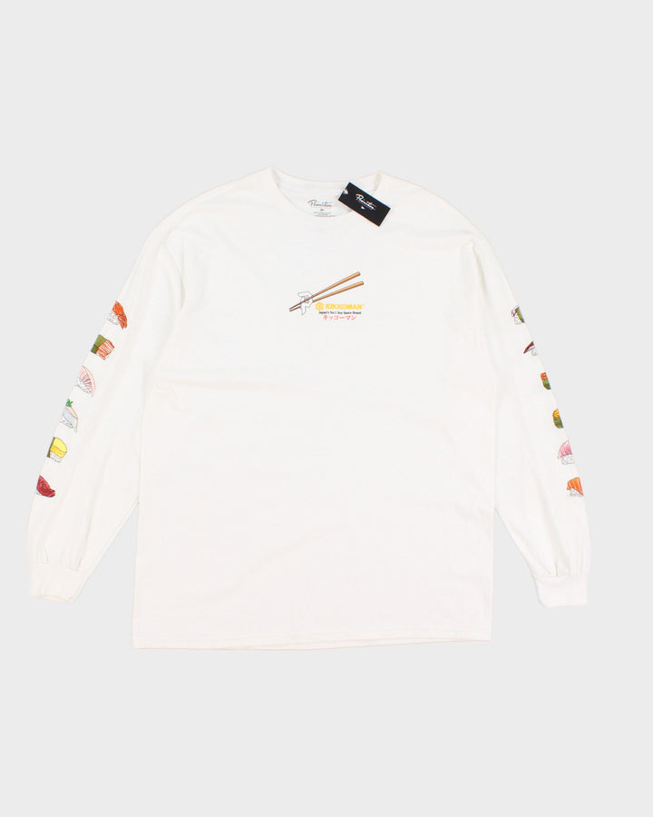 Primitive Kikkoman White Long Sleeve T-Shirt - XL