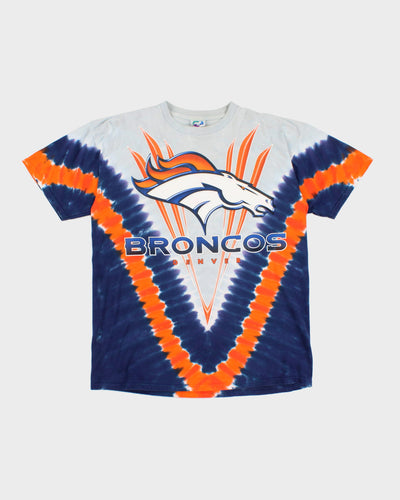 Vintage 90s NFL x Denver Broncos Tie Dye T-Shirt - L