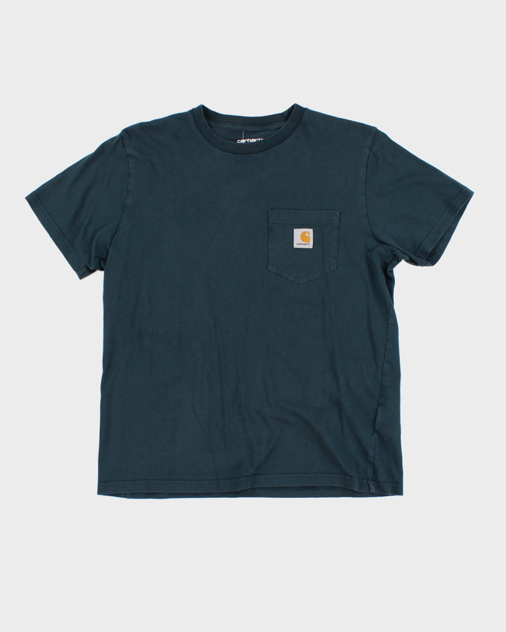Navy Carhartt Pocket T-Shirt - S