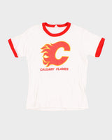 70's Vintage Calgary Flames Hockey T-Shirt - M/S