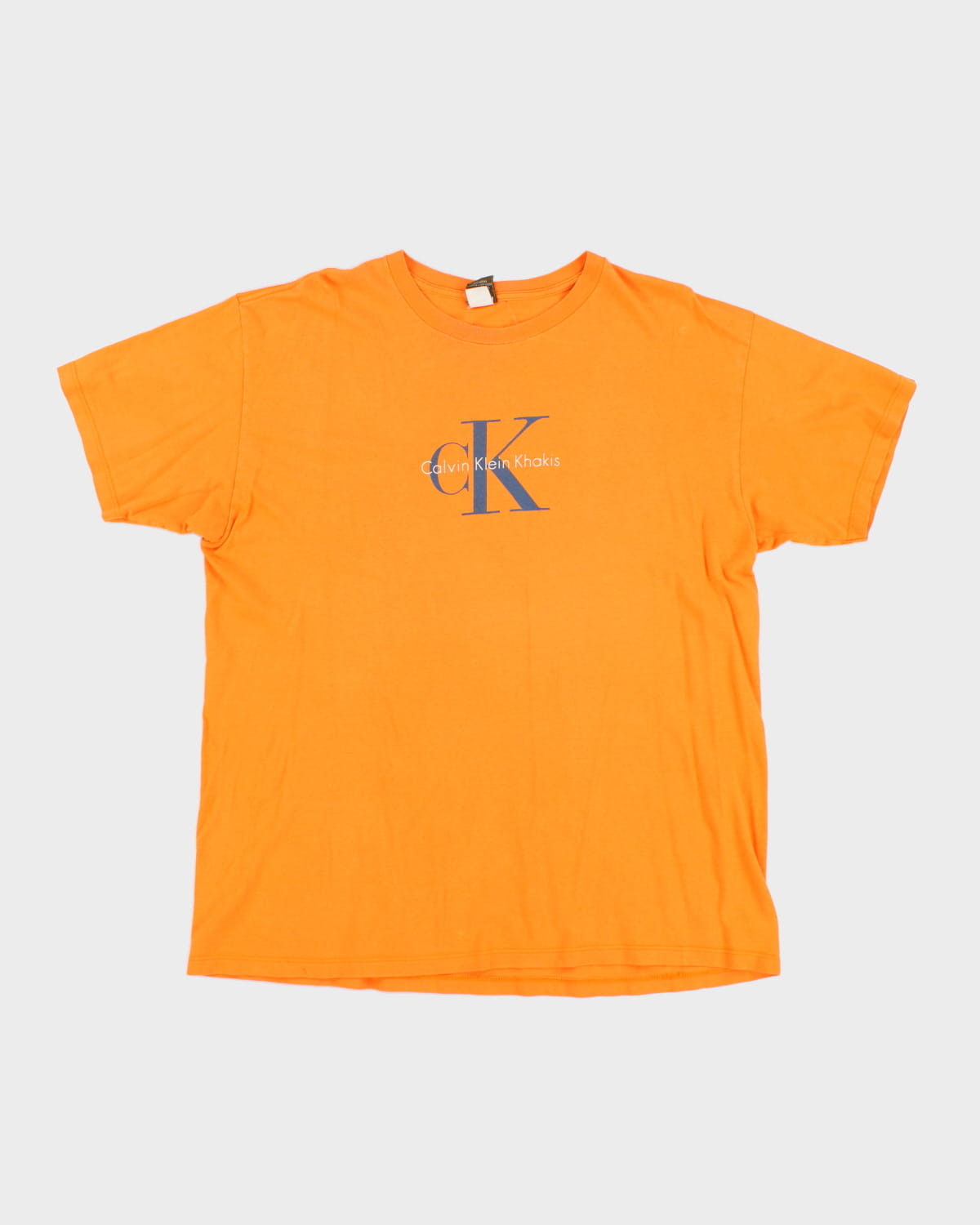 Vintage 90's Orange Calvin Klein T-Shirt - L
